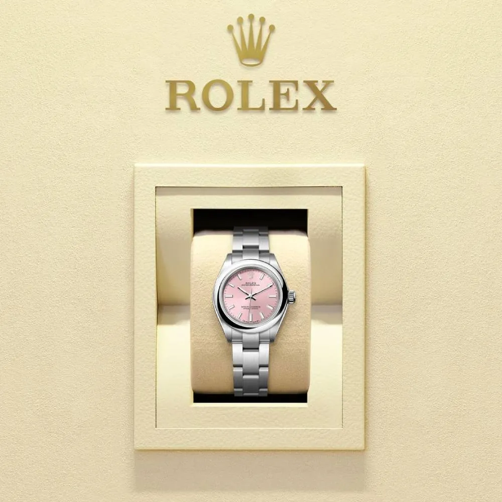 Rolex Lady-Datejust 28mm - Ref: 279160-0002 - Pink Stick Dial, Stainless Steel Oyster Bracelet Women's Watch