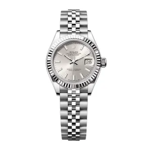 Rolex Lady-Datejust 28mm - Ref: 279174-0005 - Silver Stick Dial, Stainless Steel Jubilee Bracelet Women's Watch