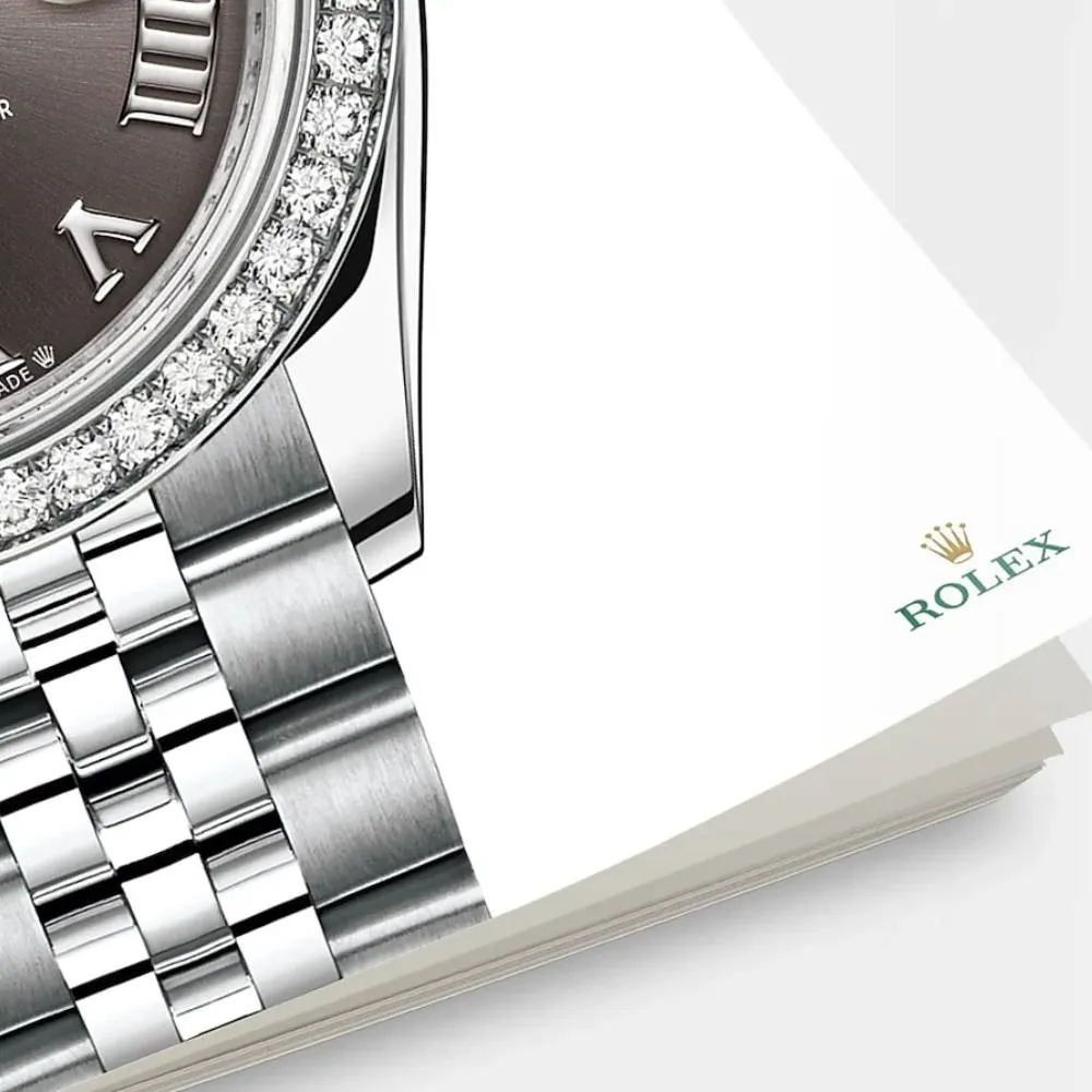 Rolex Lady-Datejust 28mm - Ref: 279384rbr-0015 - Dark Grey Roman Dial & Diamond Bezel, Stainless Steel Jubilee Bracelet Women's Watch