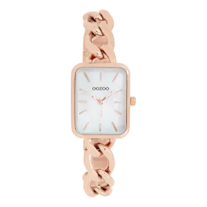 Rose gold coloured OOZOO watch with chain bracelet - C11134