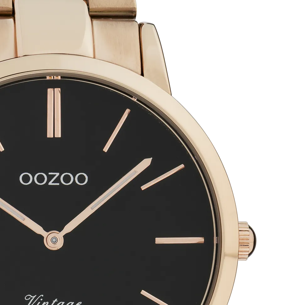 Rose gold coloured OOZOO watch with stainless steel bracelet - C20024