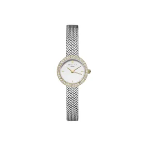 Rosefield Mini Small Edit Crystal White Dial Stainless Steel Watch MWSMG-M06
