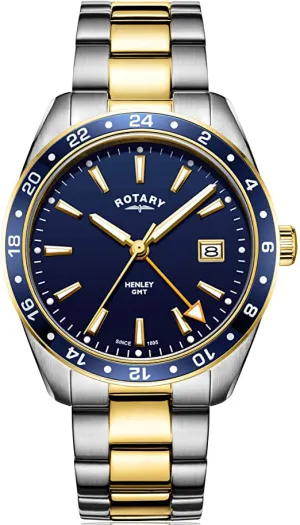 Rotary Henley Two Tone Gold PVD Mens Watch