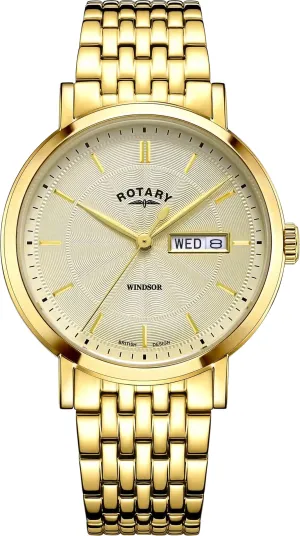 Rotary Windsor 3 Hands Mens Watch