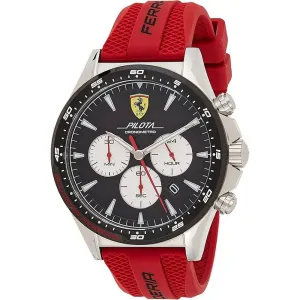 SCUDERIA Ferrari 0830596 Pilota Analogue Black Dial Men's Watch