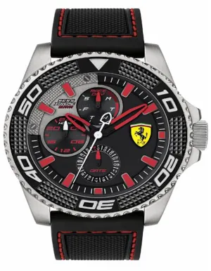 Scuderia Ferrari Kers Xtreme Watch - Rotating Bezel - Stainless Steel - Silicone