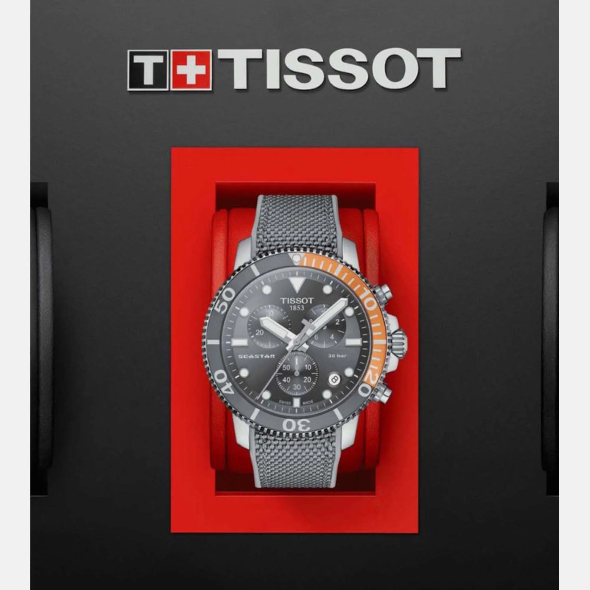 Seastar 1000 Men Chronograph Silicone Watch T1204171708101