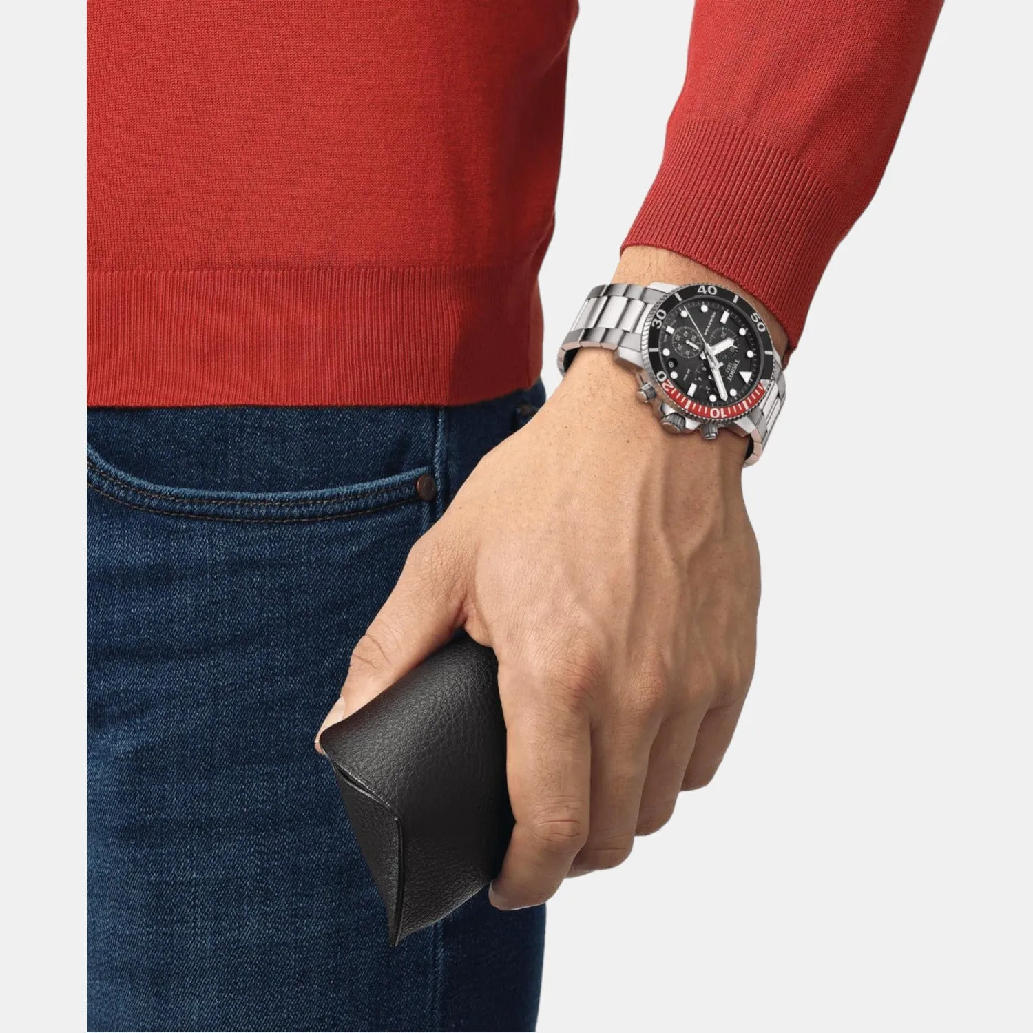 Seastar 1000 Men's Chronograph Stainless Steel Watch T1204171105101