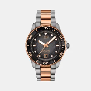 Seastar Men Automatic Grey Gradient Dial Analog Stainless Steel Watch T1208072205101
