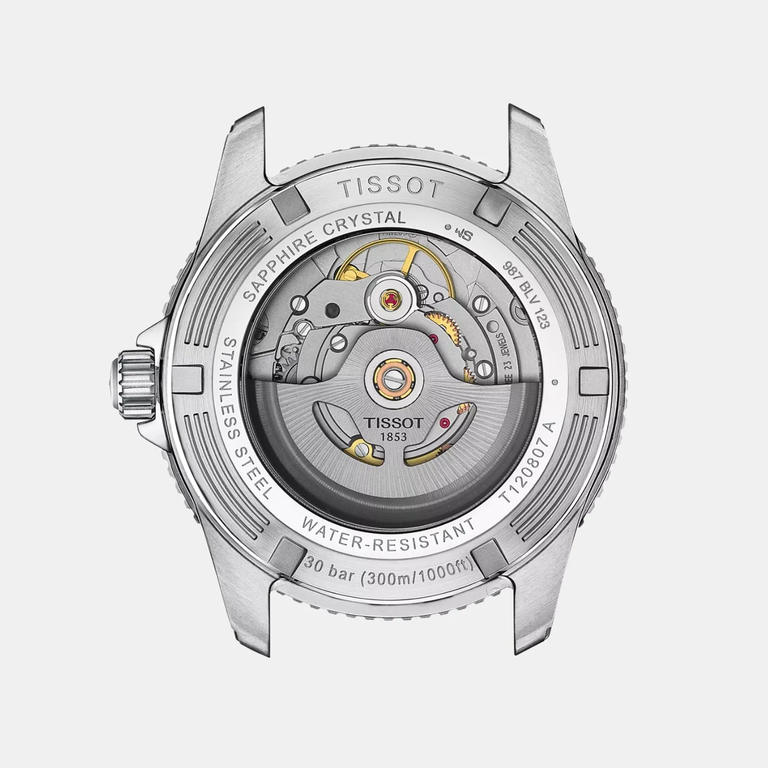 Seastar Men Automatic Grey Gradient Dial Analog Stainless Steel Watch T1208072205101
