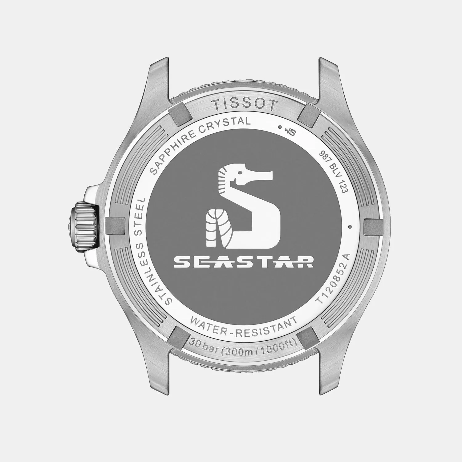Seastar Men Quartz Black Dial Analog Rubber Watch T1208521705100