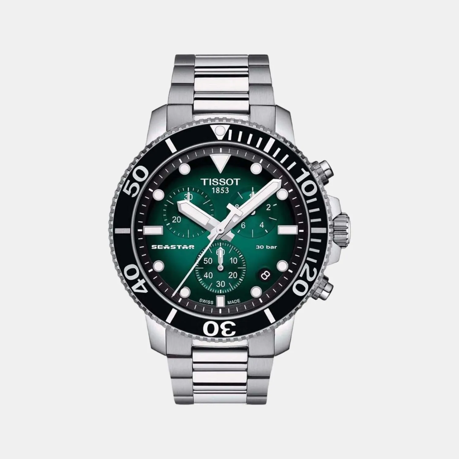 Seastar Men Stainless Steel Chronograph Watch T1204171109101