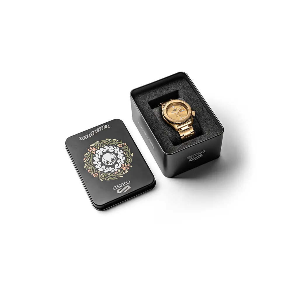 Seiko 5 Kentaro Yoshida Limited Edition Time Goes by Forever All Gold SRPL26K