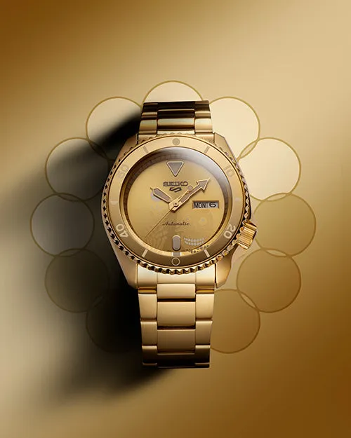 Seiko 5 Kentaro Yoshida Limited Edition Time Goes by Forever All Gold SRPL26K