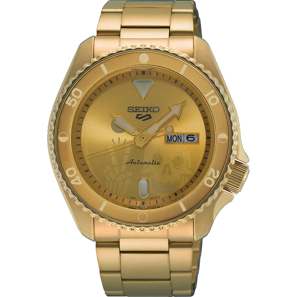 Seiko 5 Kentaro Yoshida Limited Edition Time Goes by Forever All Gold SRPL26K
