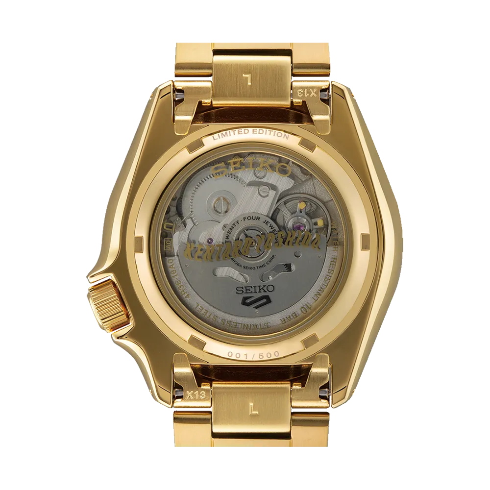 Seiko 5 Kentaro Yoshida Limited Edition Time Goes by Forever All Gold SRPL26K