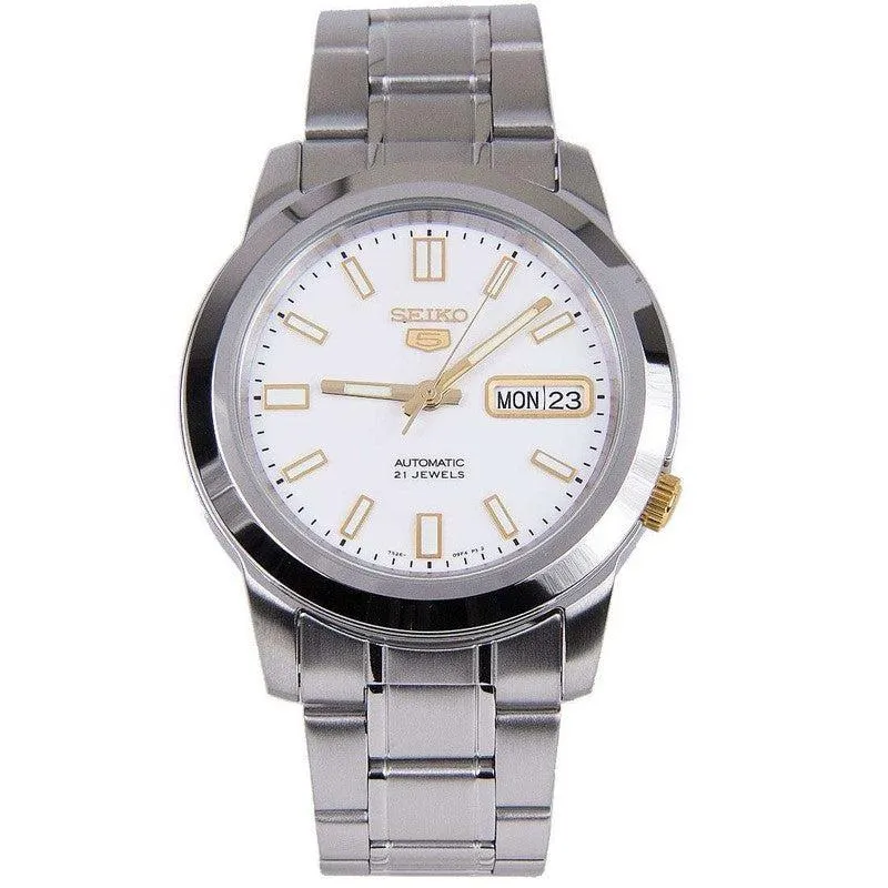 Seiko 5 Sports Automatic White Dial Watch - SNKK07K1