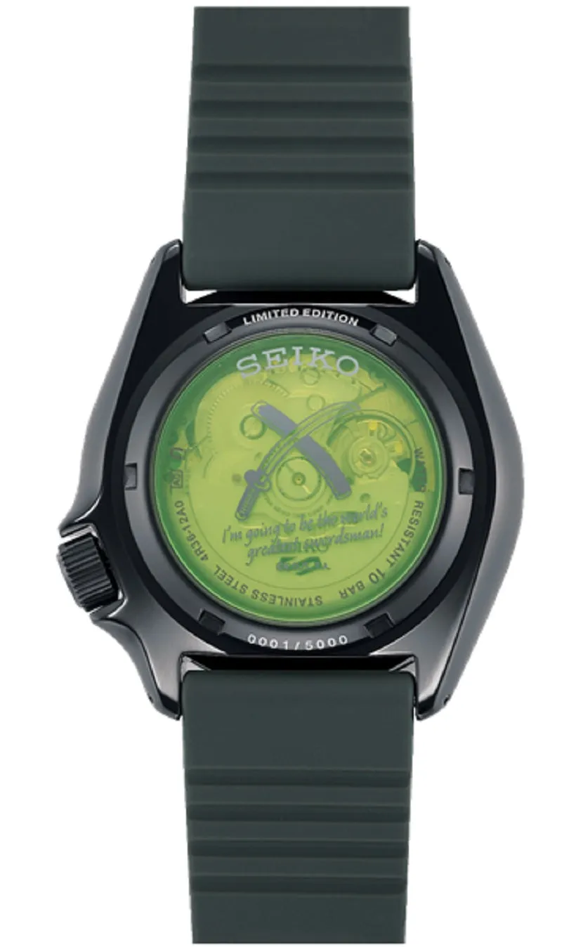 Seiko 5 SRPH67K1 Sports One Piece  Zoro Limited Edition Automatic Watch Men