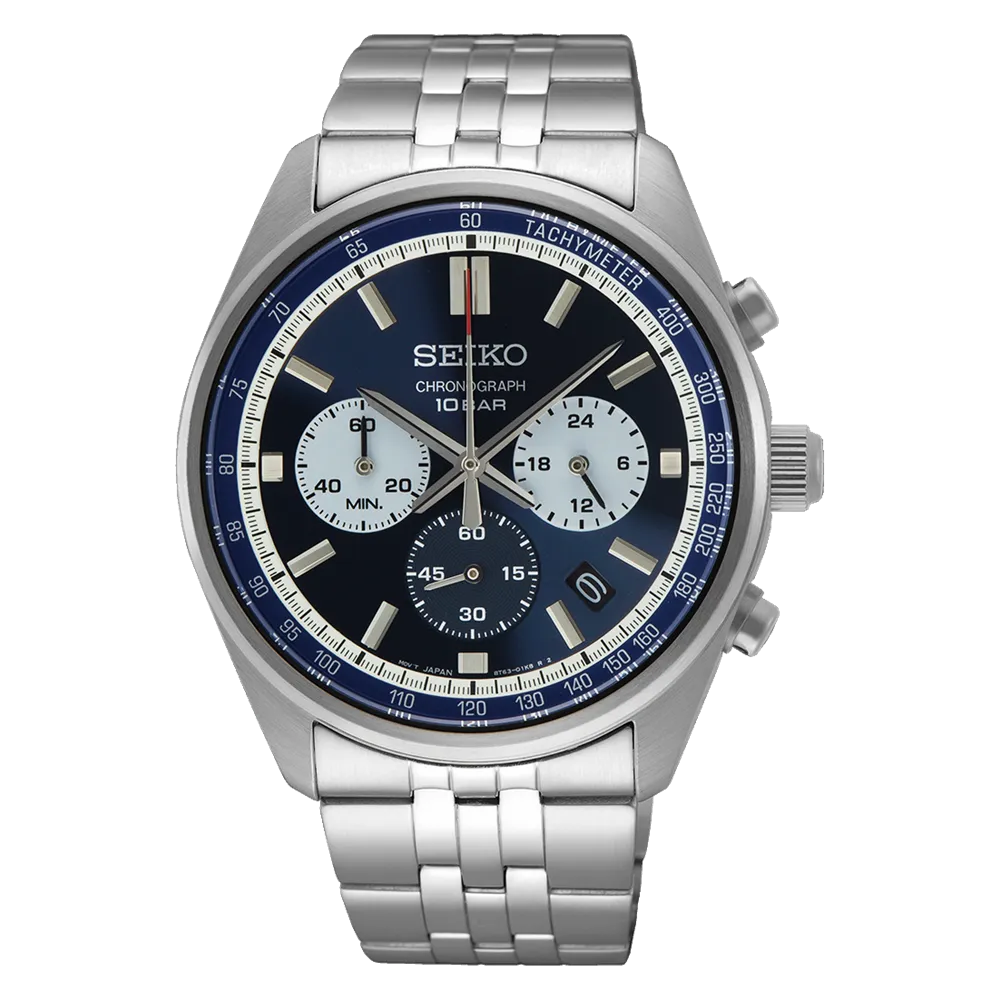Seiko Chronograph Men's Blue Dial Watch SSB427P