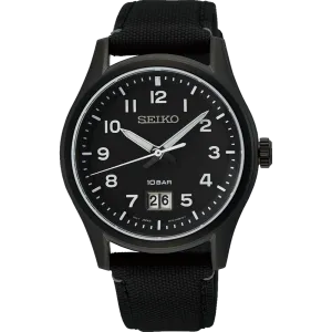 Seiko Conceptual Series Black Dial Nylon Strap Watch SUR571P