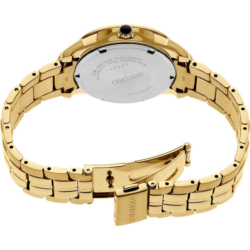 Seiko Coutura Analogue Mother of Pearl Dial Stainless Steel Watch SUR592P-9