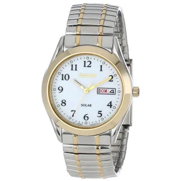 Seiko Men's Day Date Flex Band Watch SNE062