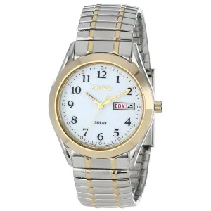 Seiko Men's Day Date Flex Band Watch SNE062