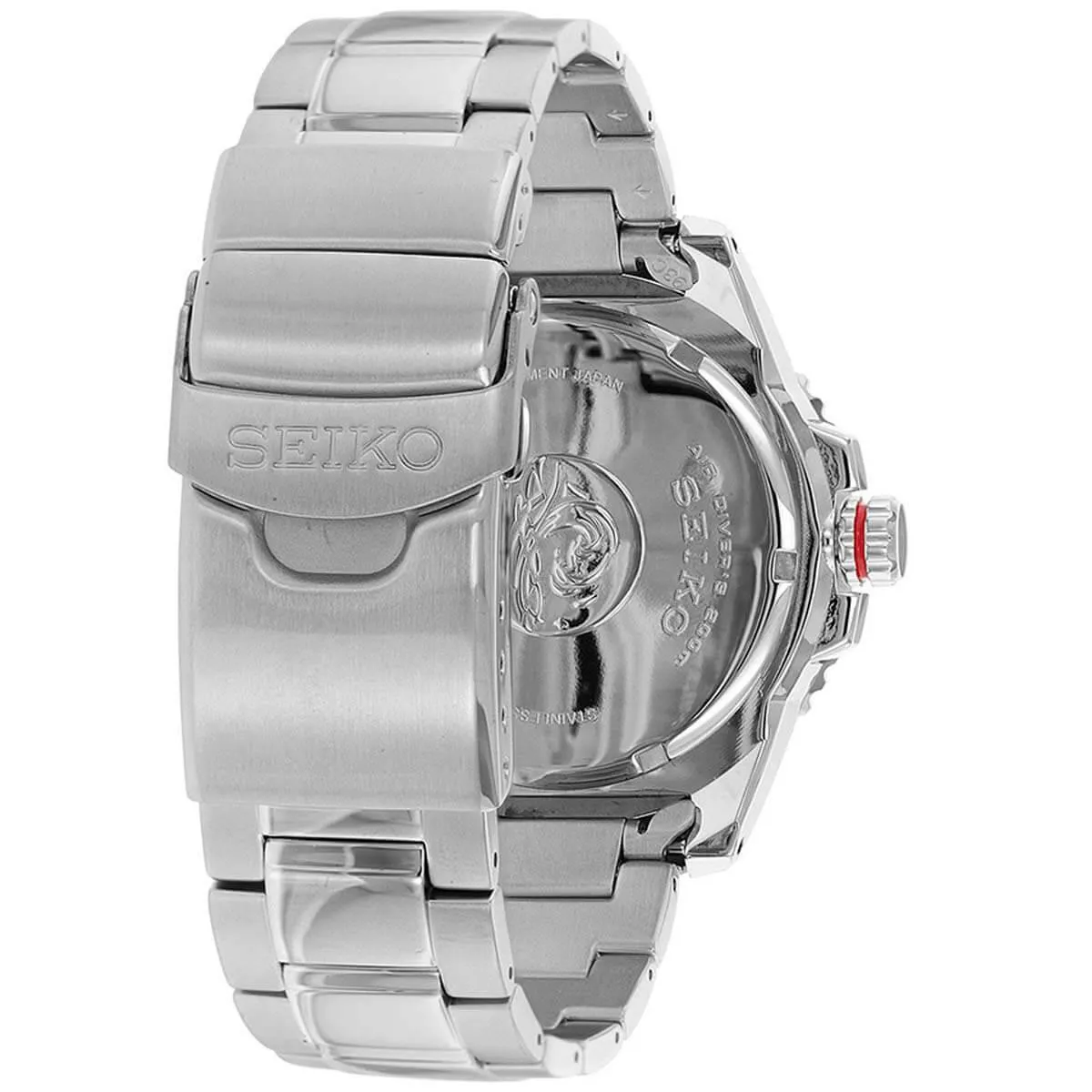 Seiko Men's Dive Watch - Prospex Solar Black Dial Stainless Steel Bracelet | SNE551P1