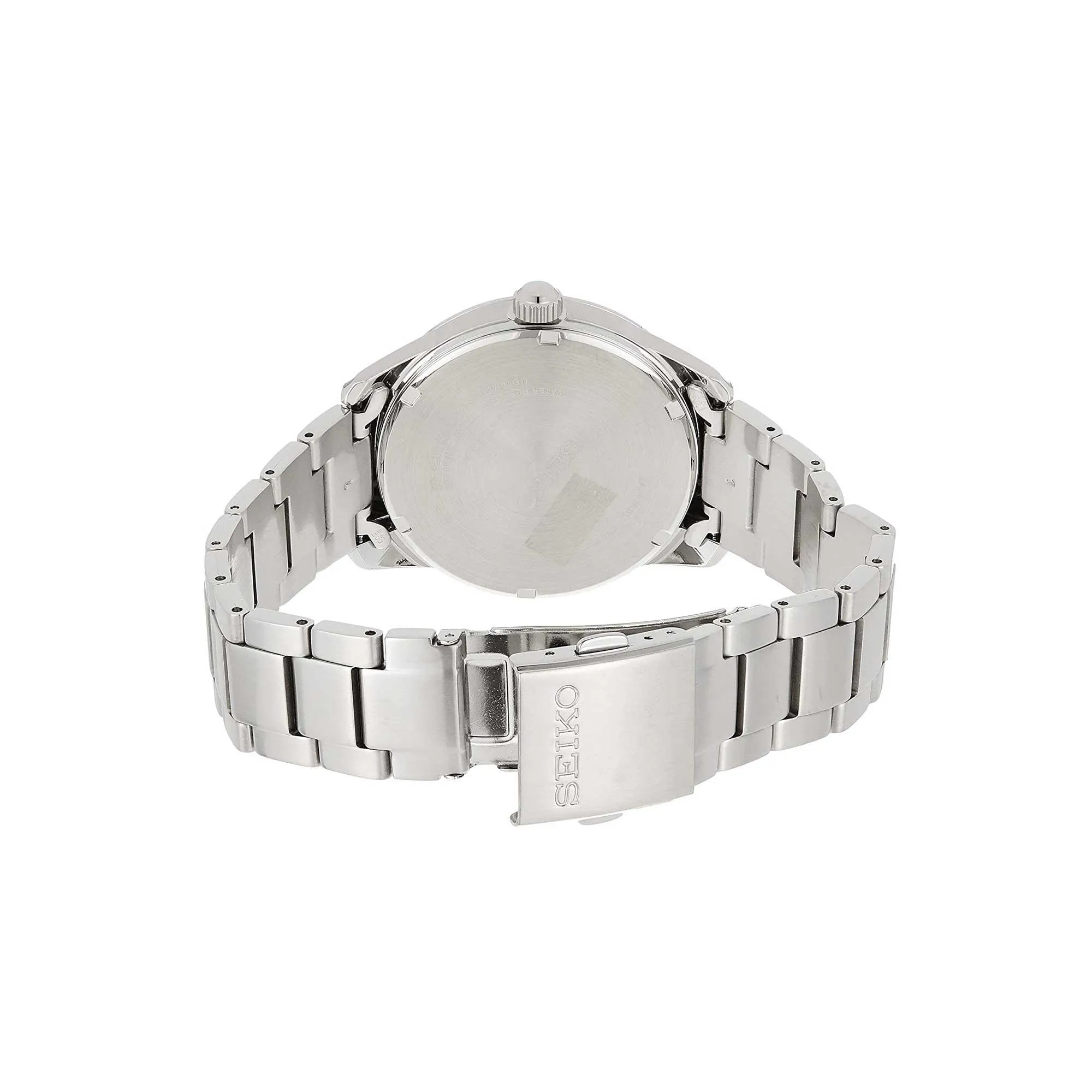Seiko Men's Watch - Power Reserve Date White Dial Stainless Steel Bracelet | SNE523P1