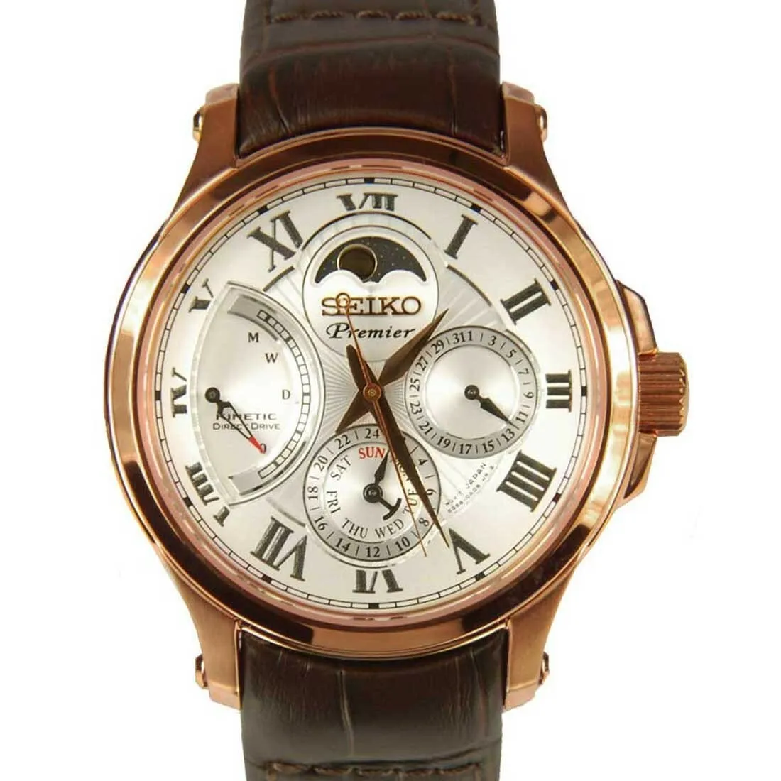 Seiko Premier Kinetic Direct Drive Srx008P1 Srx008P Mens Watch