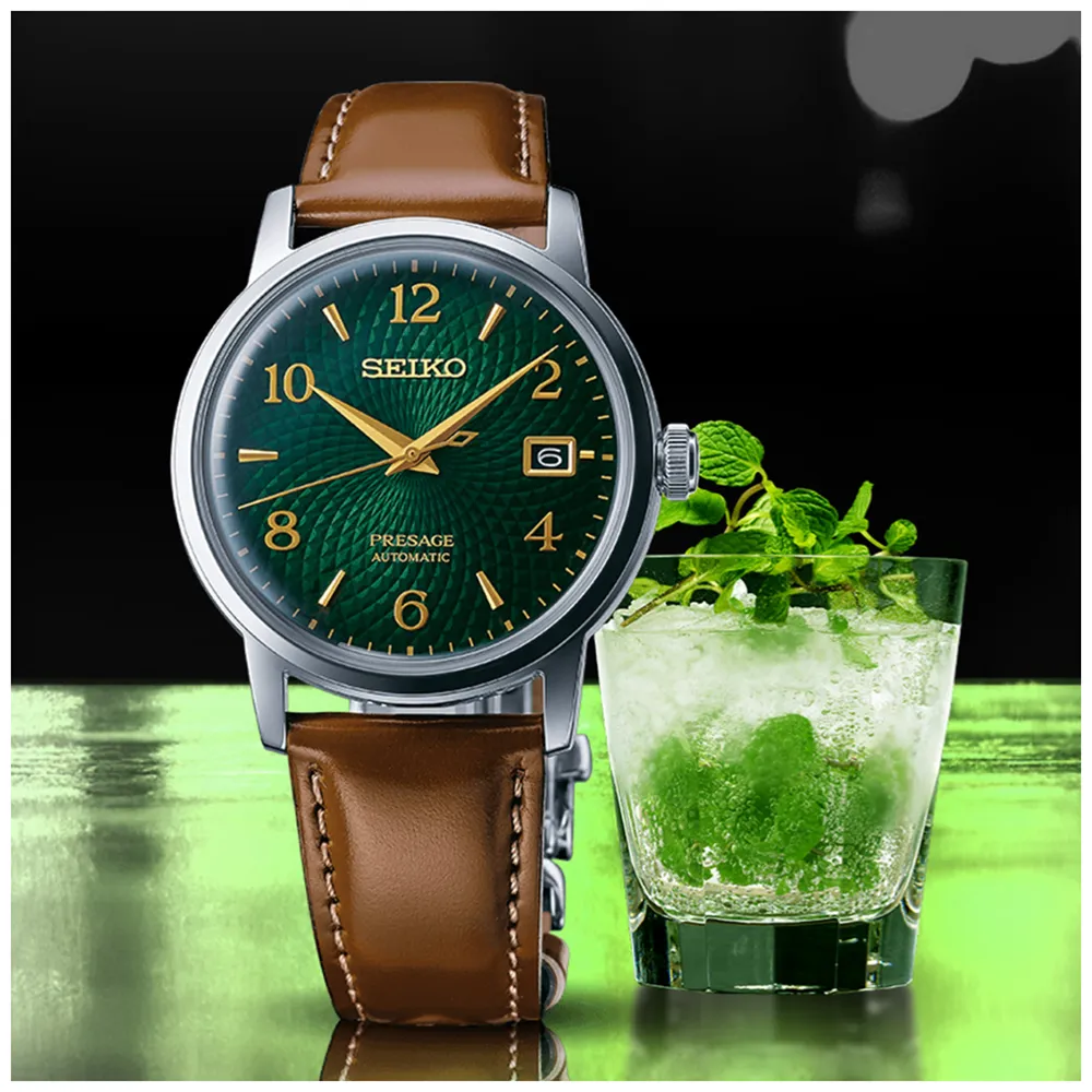 Seiko Presage Mojito Green Dial Watch for Men SRPE45J