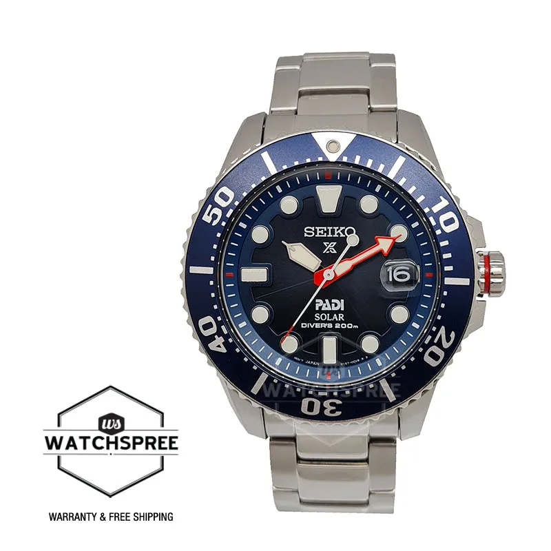Seiko Prospex and PADI Diver's Solar Special Edition Silver Stainless Steel Band Watch SNE435P1 / SNE549P1 (LOCAL BUYERS ONLY)
