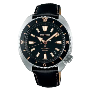 Seiko Prospex Land Tortoise Black Leather Watch SRPG17K