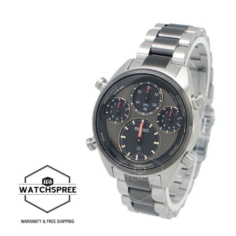 Seiko Prospex Solar Speedtimer Two-Tone Stainless Steel Band Watch SFJ005P1 (Limited Edition of 4,000 pieces) (Not For EU Buyers) (LOCAL BUYERS ONLY)