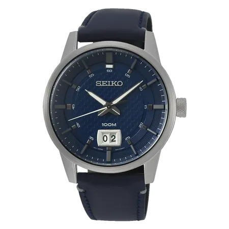 Seiko Quartz Blue Dial Mens Watch Sur287P1