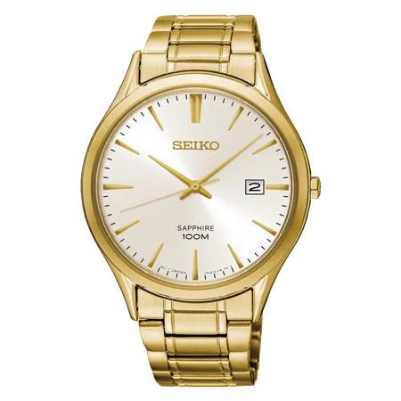 Seiko Sapphire Silver Dial Mens Watch