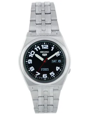Seiko SNK657K Men's Black Dial 100M WR Stainless Steel Watch