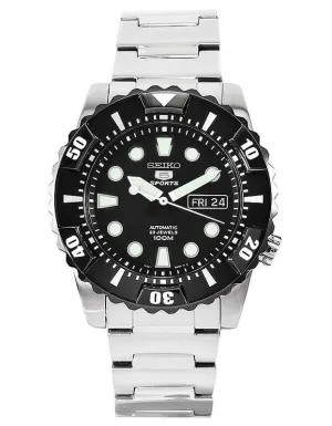 Seiko SNZJ19 Men's Stainless Steel Black Dial Automatic Watch