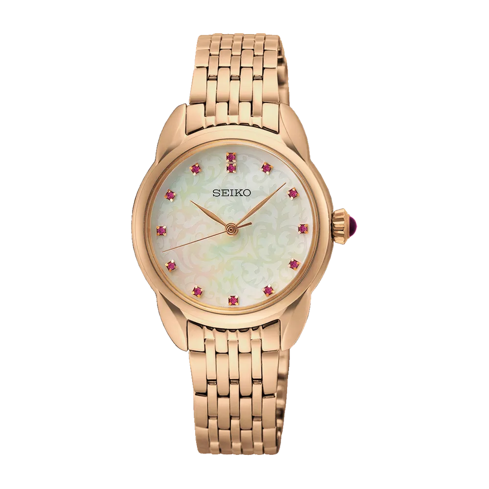 Seiko Special Edition Ladies Rose Gold Daywear Watch SUR564