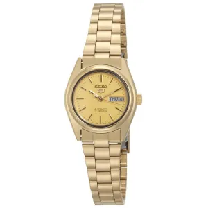 Seiko SUAA30 Women's Seiko 5 17 Jewels Gold Plated Stainless Steel Automatic Watch