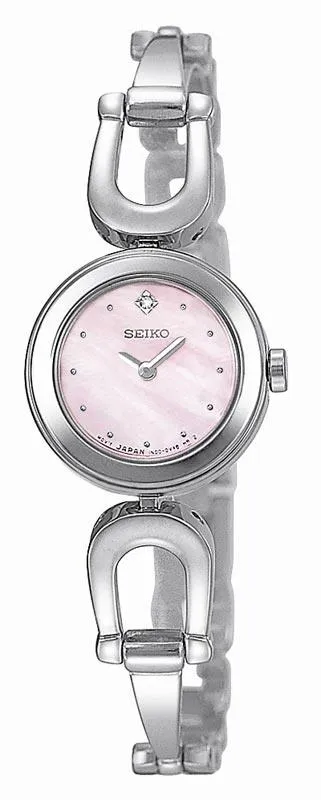 Seiko SUJE67 Women's Pink Dial Diamond Watch