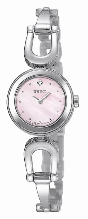Seiko SUJE67 Women's Pink Dial Diamond Watch