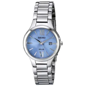 Seiko SUT209 Women's Solar Core Blue Dial Steel Bracelet Quartz Watch