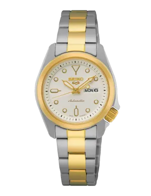 Seiko Women's 5 Sports Automatic Two-Tone Stainless Steel Band Watch SRE004K1