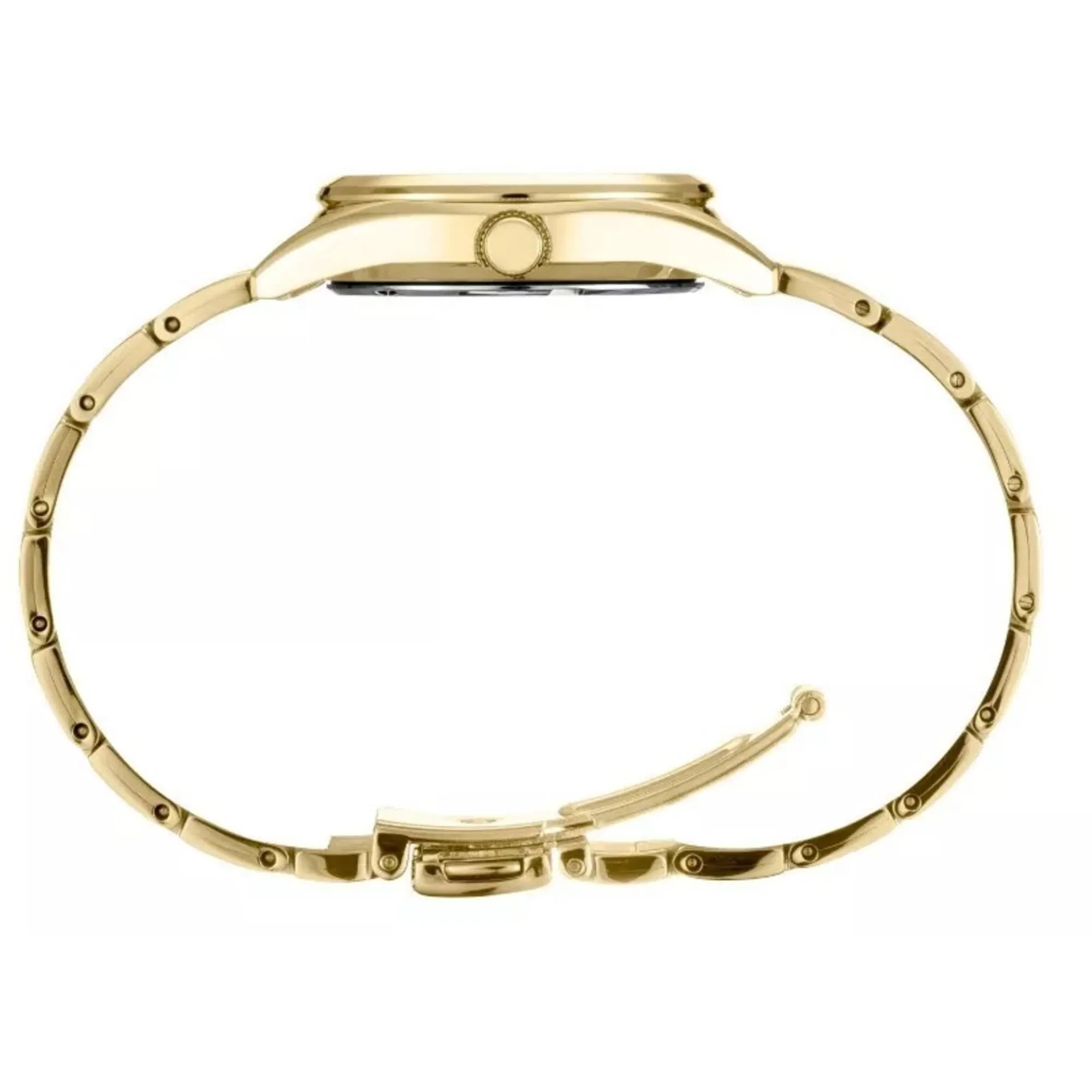 Seiko Women's Watch - Essentials Quartz Silver Dial Yellow Gold Bracelet | SUR632