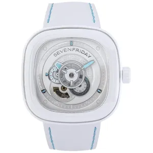 SevenFriday Men's Watch - P-Series Curacao White Day-Night Dial Automatic | P1C-05