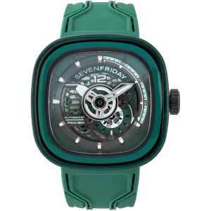 SevenFriday Men's Watch - PS Series CCG Automatic Green Silicone Rubber Strap | PS3-05