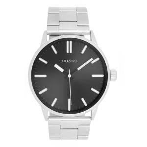 Silver coloured OOZOO watch with stainless steel bracelet - C11514