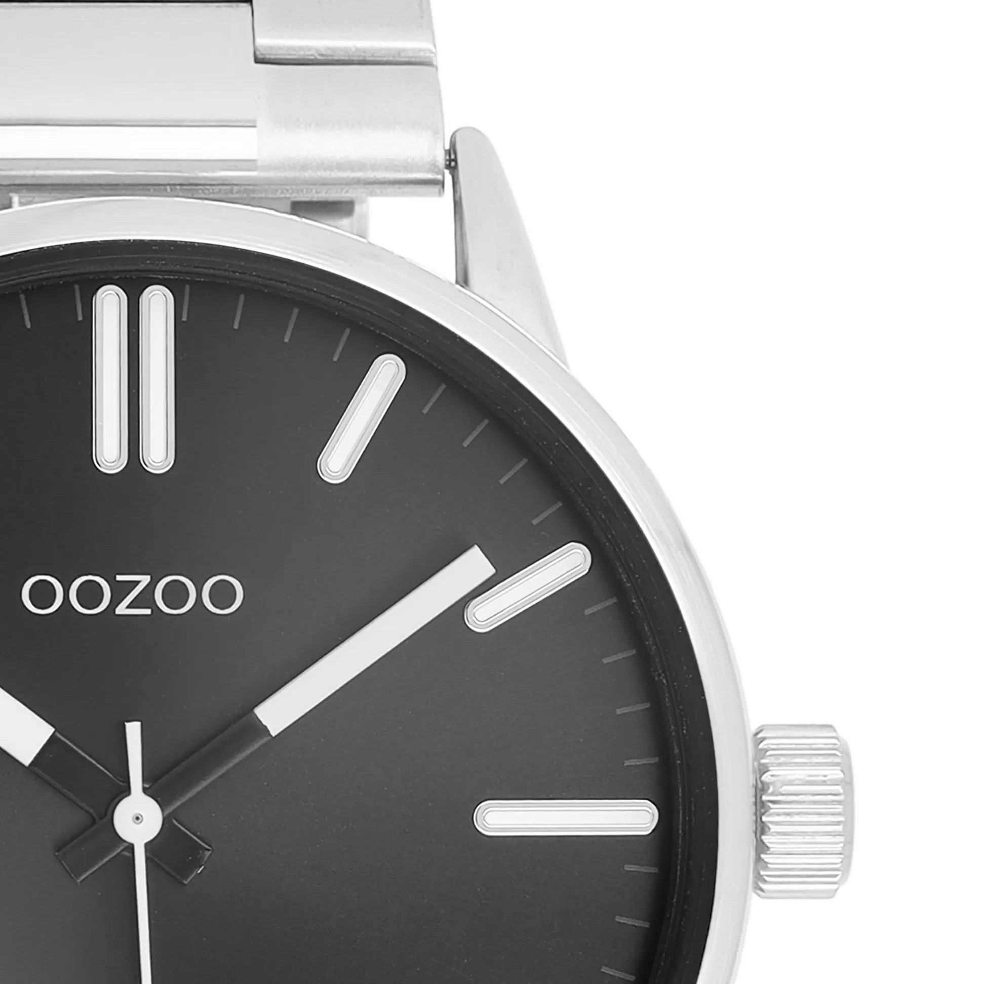 Silver coloured OOZOO watch with stainless steel bracelet - C11514