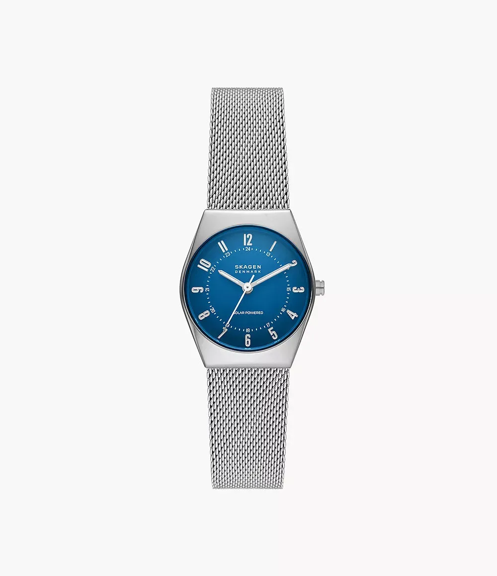 Skagen Lille Grenen Stainless Steel Mesh Solar Watch SKW3080 C Eco-Conscious and Elegant